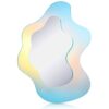 Wavy Acrylic Mirror Rainbow Irregular Aesthetic Vanity Wavy Frameless Amorphic Retro Mirror for Living Room Bedroom Bathroom Entryway Wall Decor