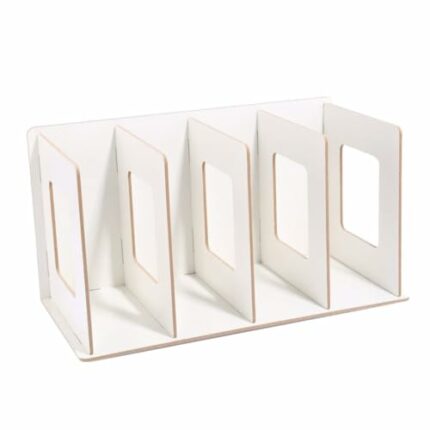 Hajimia Detachable Wooden 4 Sections Storage Rack,CD Stand DVD Stand CD Storage DVD Storage CD Holder DVD Holder Media Box Shelf Bookshelf Table