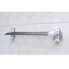 N/A Stainless Steel Towel Bar Thickening Single Pole Double Rod Towel Bar Free Punching Towel Hanging Rod Towel Rack