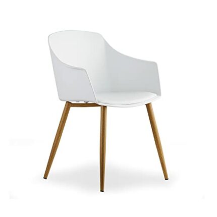 Life Interiors Scandinavian Eden Dining Tub Armchair, White