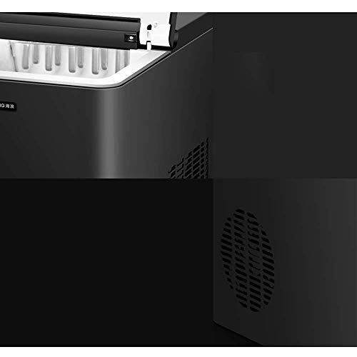 JJZXD Countertop Ice Maker - Ice Cubes Ready in 9 Minutes - Makes 25 KG Ice in 24 hrs - Perfect for Water Bottles, Mixed Drinks - Portable Stainl