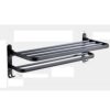 QUANJJ Towel Rack Shower Holder Bathroom Accessories Folding Organizer Hook Hanger Aluminum Storage Shelf