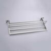 N/A Bathroom Towel Rack Holder Stainless Steel Chrome Wall Mounted Square Bath Towel Holders Towel Racks Bathroom Accessories