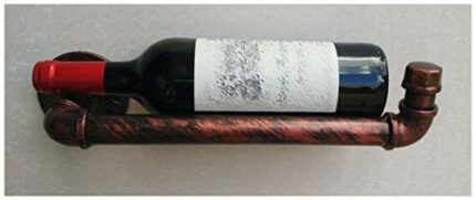 KEppd Wall-Mounted Iron Wine Racks, Water Pipe Type Wine Accessories, Wine Bottle Holder, Metal Wine Bottle Support Holder