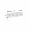 Smedbo "Ice" Quadruple Towel Hook, Polished Chrome