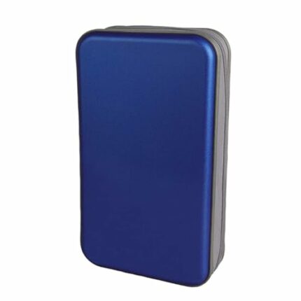CD Holder CD Case Wallet DVD Binder DVD Organizer Storage Bag Hard Plastic 80 Capacity Portable Blue Storage bag