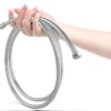 1.75m Long Shower Hose - Chrome-Plated Stainless Steel - Leakproof Flexible Metal Hose with Double Lock, Odourless Tubing, Universal 1/2 Inch Sta