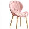 Dining Chairs Velvet Seat and Backrest with Sturdy Metal Legs for Kitchen Dining Room Lounge (Color : Style 6, Size : Black chair legs)