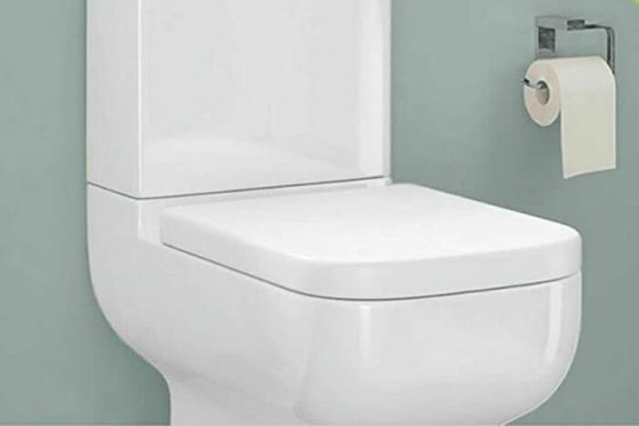 Square Toilet Seat with Soft Close and Quick Release Functions Mute Seat Cover Polypropylene Material by AAN® White