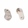 Wardrobe Rail Holder,2 Pieces Metal Wardrobe Tube Bearing for Cabinet Tube Clothes Rod Holder (Diameter 16mm)