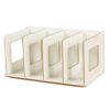 Wooden CD Shelf,Wooden Book Rack,Desktop CD Desktop CD Storage Shelf Wooden CD Rack, Desktop Book Organizer, Album CD Or DVD Storage Case, Holds