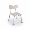 CHEWO Bath Stools,Shower Stool Disabled/Elderly/Pregnant Women/Bath Seat Free Telesu-Shaped Panel High Back Armrest Bathroom Stool