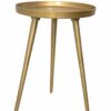 ASPECT Maxine Tripods Metal Side Table (Gold), 38 Ø x 55 H cm