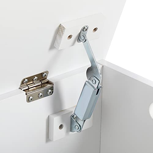 Meerveil Storage Chest, Wooden Box with Lid, Large Capacity Multi-Purpose Organizer-Toy Blankets Clothes, 72 x 36 x 48 cm, for Bathroom Living Ro