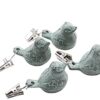 YINLER 4 Pieces Tablecloth Weights Clips Metal,Iron Antique Bird Pendant,Thick Table Cloth Weight Holder Clip,Outside Decoration Clamps for Indoo