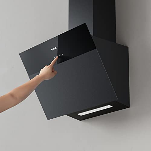 CIARRA CBCF6736H A++ Touch Control Angled Cooker Hood 60cm 4-Speed with Booster Function Chimney Vent Hood with Dimmable LED Lights Recirculating