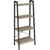 IBUYKE Ladder Shelf, Bookshelf, 4-Tier Storage Organiser Shelves, Shelving Unit, Plant Stand, Living Room Bookcases, Industrial Bookshelf, for Be