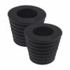 2X Black Rubber Umbrella Cone for Parasol Base Stand Patio Table Hole Ring Plug Fits 1.5 Inch/38mm Umbrella Pole Diameter