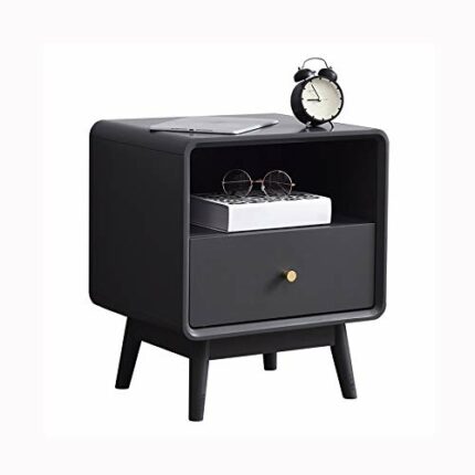 SDFGH Bedside Table Simple Solid Wood Bedroom Bedside Table, Stylish Two-drawer Mini Bedside Table
