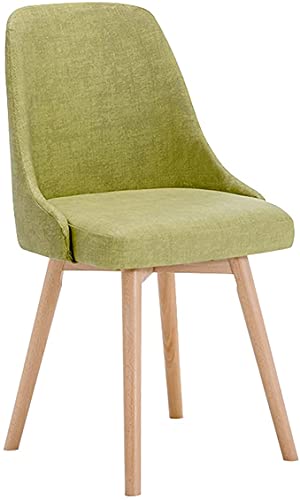 RILOOP Modern Kitchen Dining Chair,Technology Cloth Living Room Table Side Chairs Counter Computer Office Reception Chair with Sturdy Wood Legs L