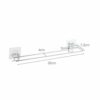 SMLJLQ Stainless steel Towel Holder Rack Wall Mounted Towel Hanger Bathroom Towel Bar Shelf Roll Holder Hanging Hook Bathroom Organizer
