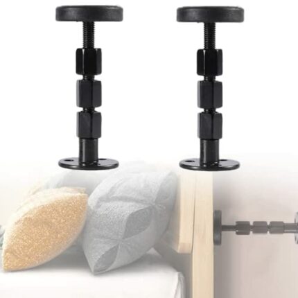 XINHAITC 2 Pcs Bed Headboard Stoppers Bed Frame Support Adjustable Anti Shake Bed Stoppers Bedside Collision Prevention Shockproof Tool for Wall