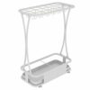 AANAN Umbrella Stands,Office Metal Umbrella Stand Holder, Modern Large Umbrella Rack with Hooks and Removable Drip Tray, for Hallway Entryway Ind