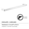 Gedy pi214513100 Towel Rail – cm 45 G. PIRENEI Chrome