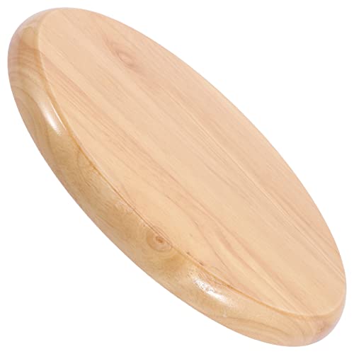 BESPORTBLE Bar Stool Top Replacement Wooden Round Seat Replacement, 29cm/11.5in Top Round Wood Stool Top Barstool Part, Rustic Wood Seat Bar Stoo