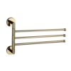 HIGOH Towel Racks, Towel Rail for Bathroom,Copper Hand Towel Holder,Swivel Towel Bar,Bathroom Folding Shelf Multi-Function Rotating Towel Holder