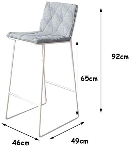 AANAN Stools,Stool Bar Stool with Rest Bar Height Stool Vintage Rustic Kitchen Pub Barstools Upgrade Vintage Upholstered Footrest Dining Chair fo