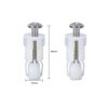 2PCS Plastic Toilet Seat Hinges Top Fixings Toilet Seat Screw Fixtures Toilet Seat Fittings Top Fix WC Hinge Blind Hole Fittings Universal Toilet
