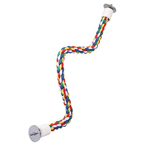 ALREMO HUANGXING - Soft Bird Toy Rope Perch, 2 .3 inch Chew Toys, for Cockatiel for African Grey