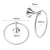 HIGOH Towel Racks, Bath Towel Holder,Bathroom Hand Towel,Stainless Steel round Hand Wall Mounted Towel Holder Rack,Brushed Nickel Modern Minimali