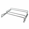 Abcsea 24 cm Wine Glass Holder Rack, Chrome Wine Glass Holders Hanging Under Shelf, 1 Piece (2 Rows)