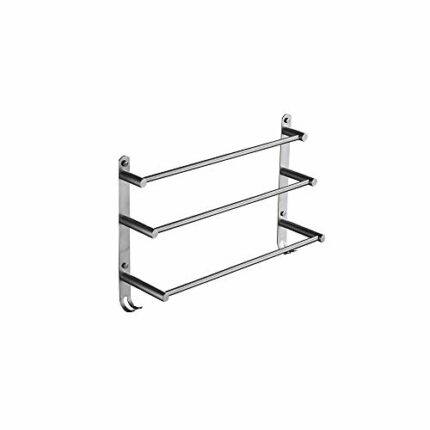RSOCHS Bathroom Towel Rack with Wall-mounted Hook, Stainless Steel Towel Rack for Storing Bath Towels, Towels