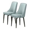 Kitchen Dining Room Furniture Chairs Kitchen Dining Chairs Set Of 2 Water Proof PU Leather Lounge Chair with Carbon Steel Feet for Living Room Be