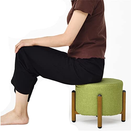 maozi Stool, Household Living Room Sofa, Round Stool, Multifunctional Small Bench, Soft Pier (Color : D, Size : Talla �nica)