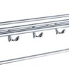 XMING Stainless Steel Folding Movable Bath Towel Rack Multi-function Storage Rack, Stainless Steel Bathroom Pendant (Size:50 * 25 * 10 Cm)
