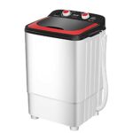 Washing Machines Portable Semiautomatic Mini Washing Machine With UV Blue Light Antibacterial&Drain Basket,22(mini washing machine) (C)