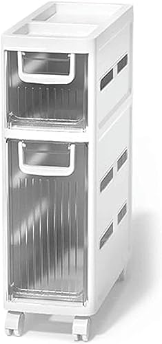 Bathroom Floor Cabinet Vertical Storage Unit Large Capacity Narrow Tall Slim Tower Waterproof Toilet Paper Cabinet Free Standing Bathroom Home St