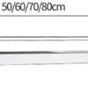 XHALERY Bathroom Towel Bar Bathroom Towel Rack Two Rod Towel Bar Kitchen Rag Storage Shelf Shower Rack - Silver Tower Hanger/80Cm