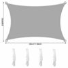 Sun Shade Sail Waterproof Rectangle 2x3m, 95% UV Block Garden Shade Sail Canopy, Patio Sail pergola Suitable for Outdoor Garden Patio Party