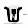YLVUSA Slipper Rack No Punch Bathroom Simple Slipper Hook Toilet Shoe Rack Wall Mounted Bedroom Neat Locker Shoe Rack (Black, 2pcs)