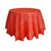 ZeriTlolen Round table cloth, Tbalecloth (Red and White, 3-Pcs)