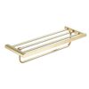 HIGOH Towel Rack Bathroom Accessories Brushed Bath Hardware Copper Material Towel Rack, Towel Holder Bathroom Hardware