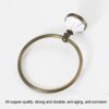 RAKUTE Antique Retro European Pastoral Style Green Bronze Towel Ring, Towel Rack, Round Hand Towel Holder Bathroom Ring