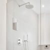 Mavoro Shaving Mirror for Shower - 3M Adhesive Shower Mirror. 7x9in Acrylic Mirror, Unbreakable Mirror with Less Fogging. Sleek Frameless Mirror.
