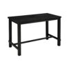 DINGZZ 5 Piece Counter Height Dining Table Set Black Table And 4 Chairs Furniture In Beige