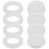 YINETTECH 4pcs Umbrella Hole Ring and Cap Set for Patio Table Glass Outdoors Deck Yard Outdoors Garden Shop Silicone Transparent Clear Standard S